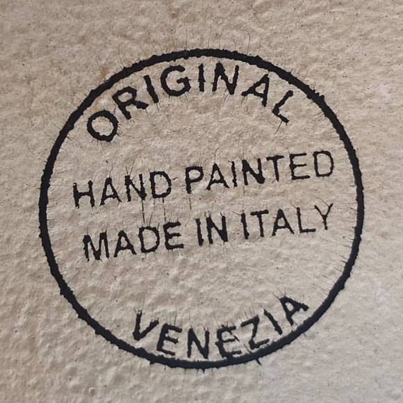 Vintage Venetian Jester Face Mask, Jolly Mask, Joker, Made in Italy, Hand - Picture 7 of 9